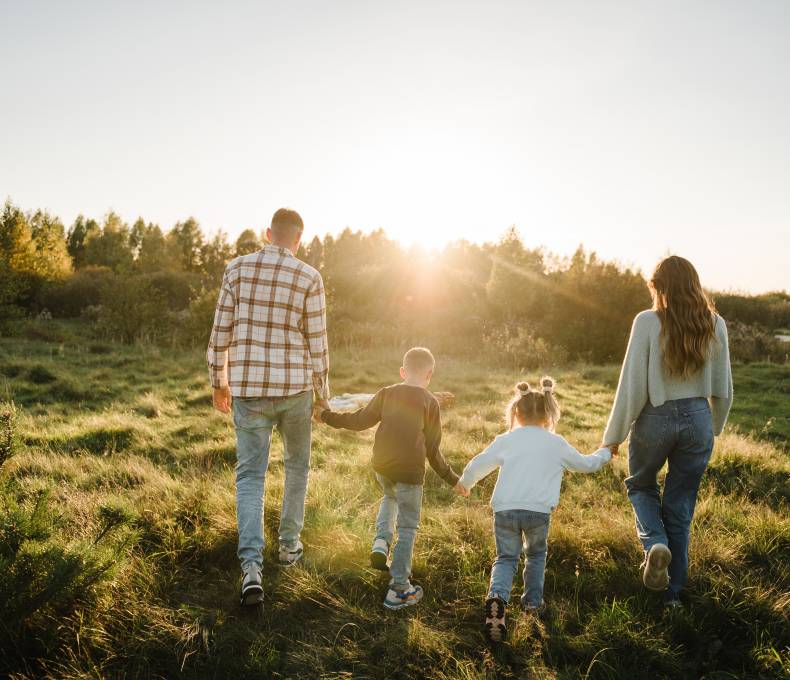 Familienspaziergang