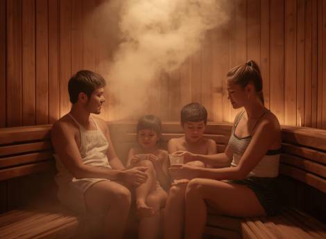 Familien-Wellnessurlaub in den Herbstferien Symbolfoto