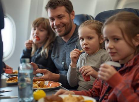 Flugreisen mit Kindern – Stressfrei in den Urlaub starten Symbolfoto